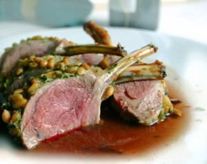 Lamb and wine image