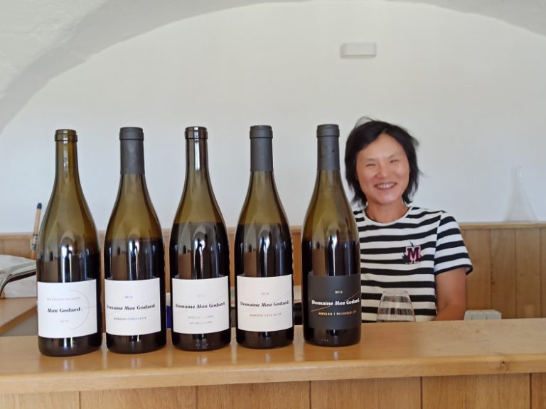 Mee Godard and her wines