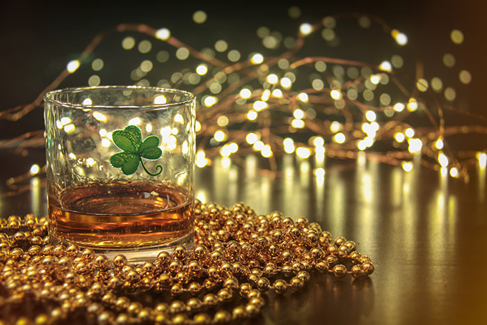 Irish whiskeys on Saint Patrick's Day