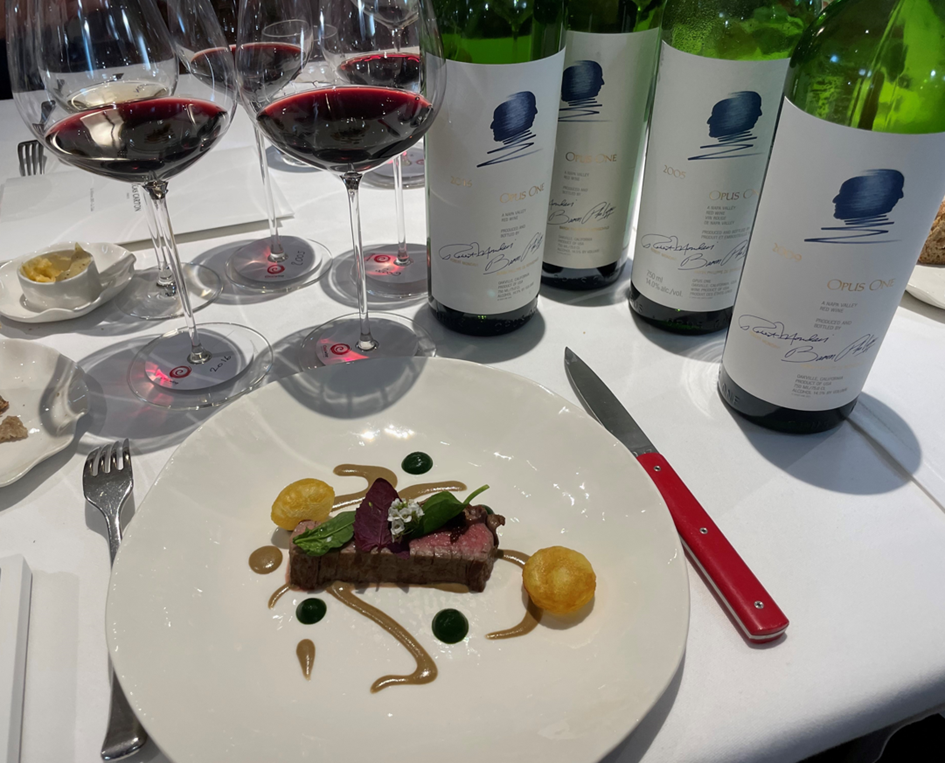 Opus One and the dinner