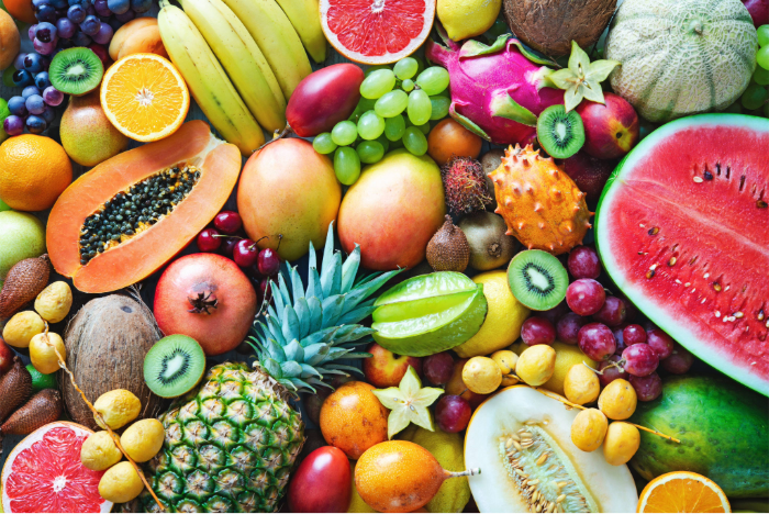 An abundance of fruit