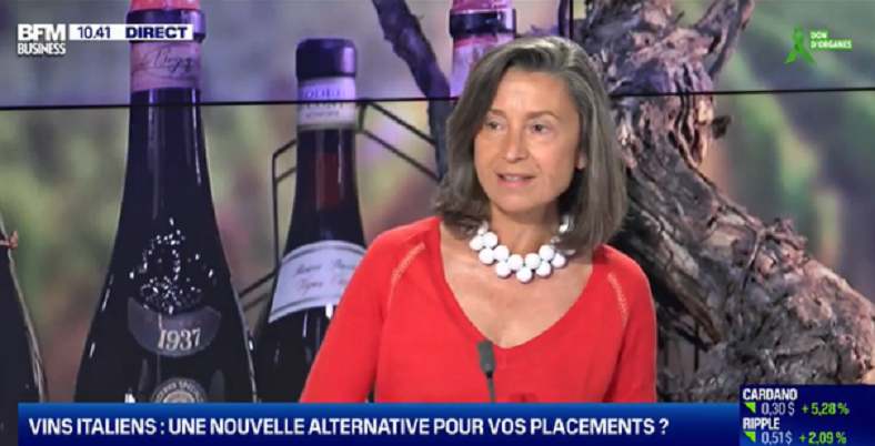 Angélique de Lencquesaing talks to BFM about investing in Italian fine wines