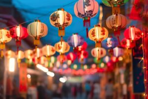 Lanterns during the Mid-Autumn Festival