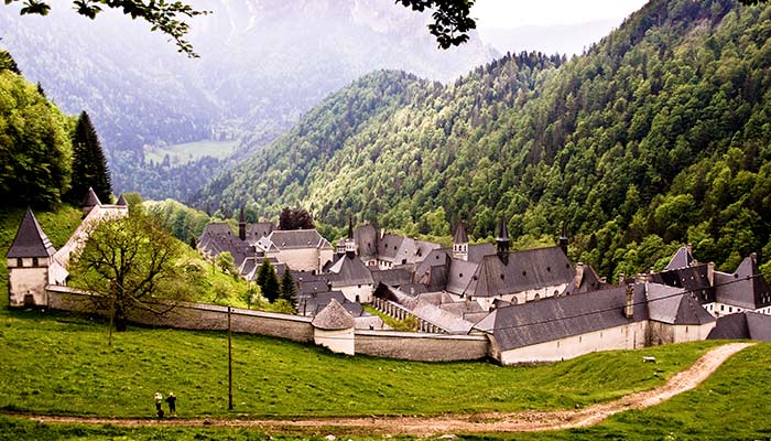 The Grande Chartreuse Monastery, home of the Carthusian monks