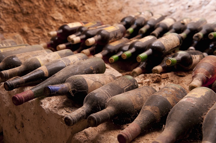 old bottles of wine