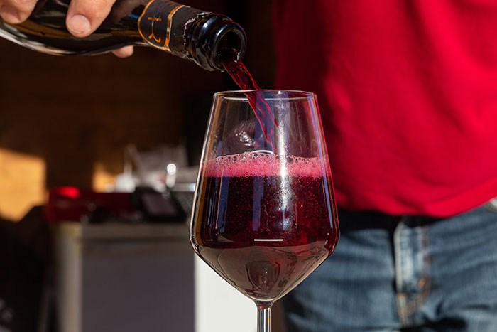 perlage in wine