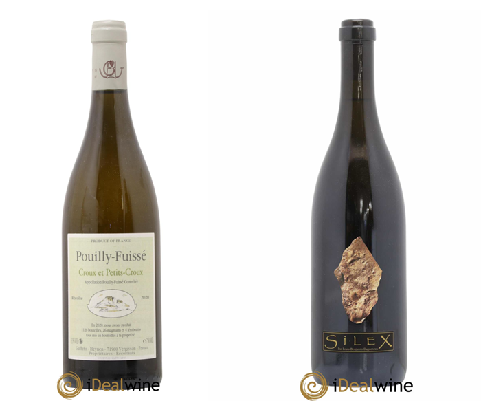 A bottle of Pouilly-Fuissé and Pouilly-Fumé to illustrate the differences between the two appellations
