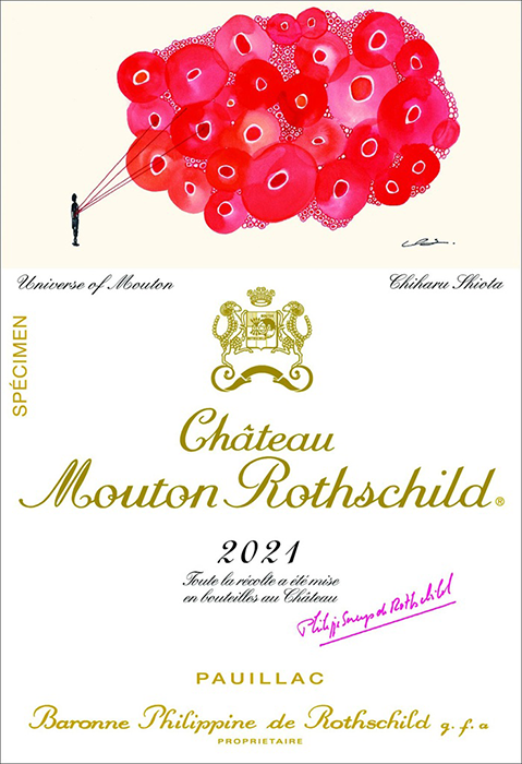 2021 Château Mouton Rothschild label
