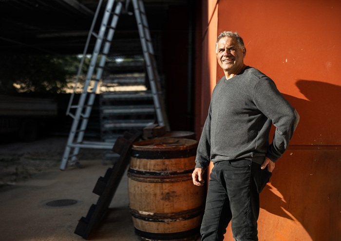 Jean-Marc Moron, director of the Hospice des Nuits, standing in front of the winery
