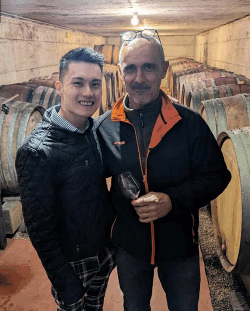 Melvin and Franck Balthazar during a visit