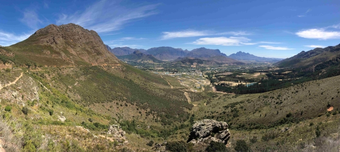 Franschhoek valley where Damascene produces Semilon wine