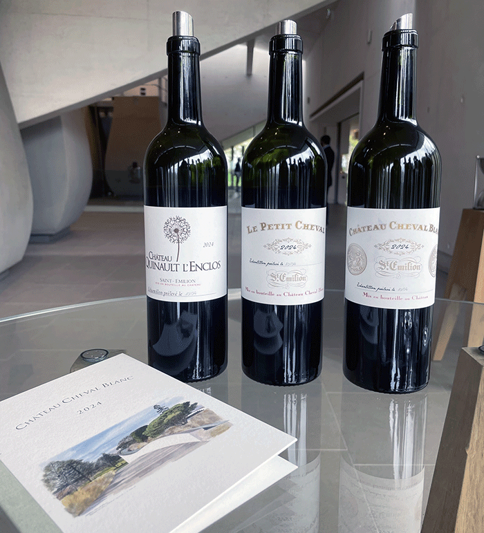 Tasting 2024 En Primeur wines at Cheval Blanc