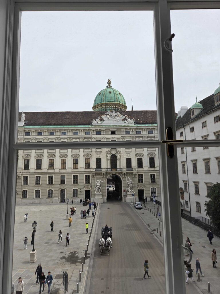 the Hofburg palace