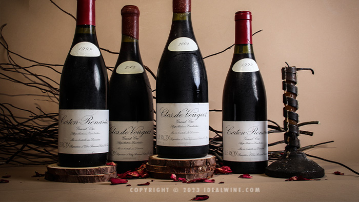 Leroy burgundy wines sold at auction
